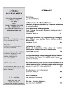 L'&Eacute;cho des Falaises Année : 2016
