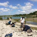 16 Juin : Excursion dans Cotentin : 1. fouilles dans la carrière de 50310 Fresville, à l&rsquo;invitation du Club géologique du Cotentin, et 2. visite du site archéologique du Rozel, avec Dominique Cliquet (DRAC, Caen)